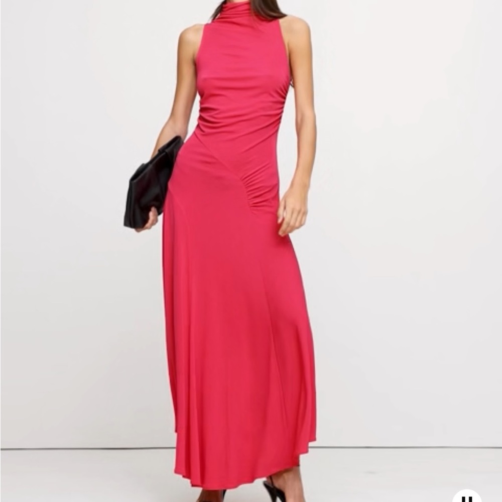 Banana Republic Vibrant Red Maxi Dress